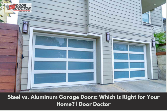Steel vs. Aluminum Garage Doors Which Is Right for Your Home  Door Doctor Steel vs. Aluminum Garage Doors: Which Is Right for Your Home? | Door Doctor